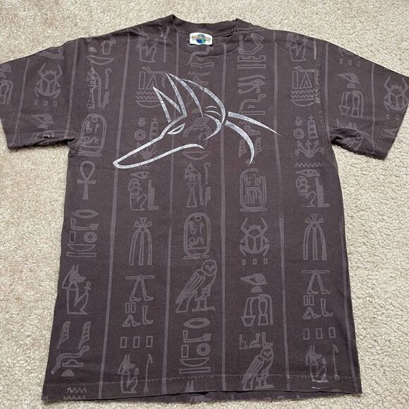 Vtg 00s UNIVERSAL STUDIOS Roller Coaster REVENGE OF THE MUMMY SHIRT Men's Medium - Picture 1 of 8